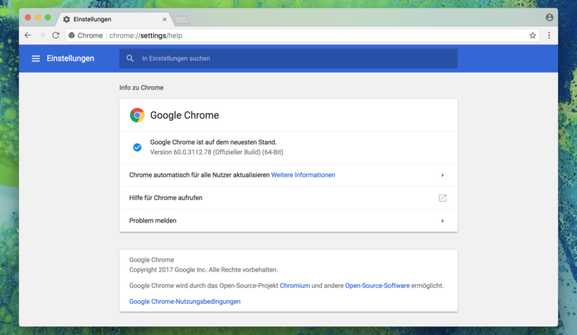 Google Chrome 60 Download Mac